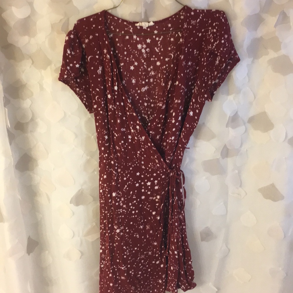 Beautiful star and moon wrap dress